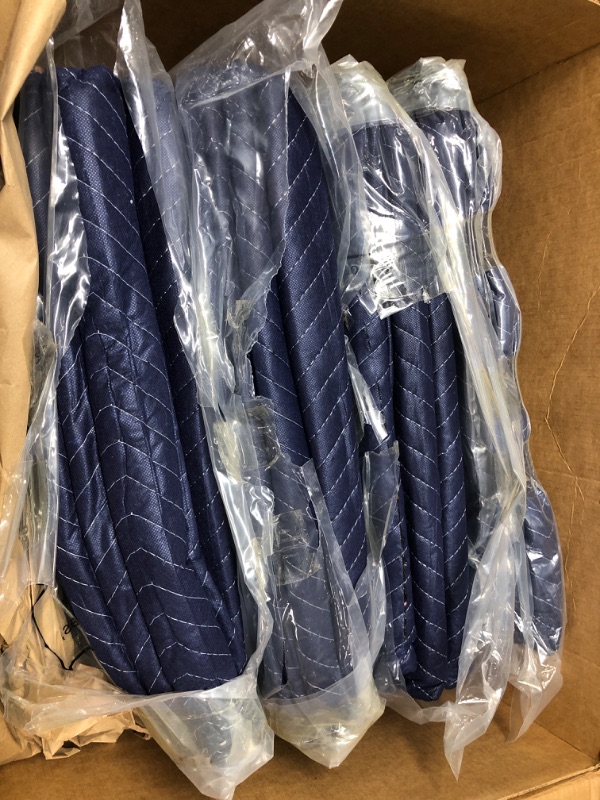 Photo 2 of 12 Moving Packing Blankets - 80 x 72 Inches (35 lb/dz) Heavy Duty Moving Pads for Protecting Furniture Professional Quilted Shipping Furniture Pads (Blue 24PCS)
