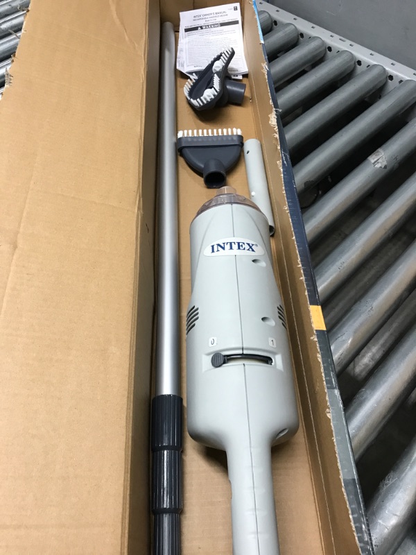 Intex 28620EP Handheld Rechargeable Spa Pool Vacuum, Grey for sale