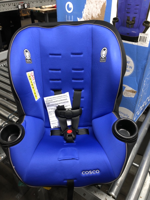 Photo 2 of Cosco Onlook 2-in-1 Convertible Car Seat, Rear-Facing 5-40 pounds and Forward-Facing 22-40 pounds and up to 43 inches, Vibrant Blue