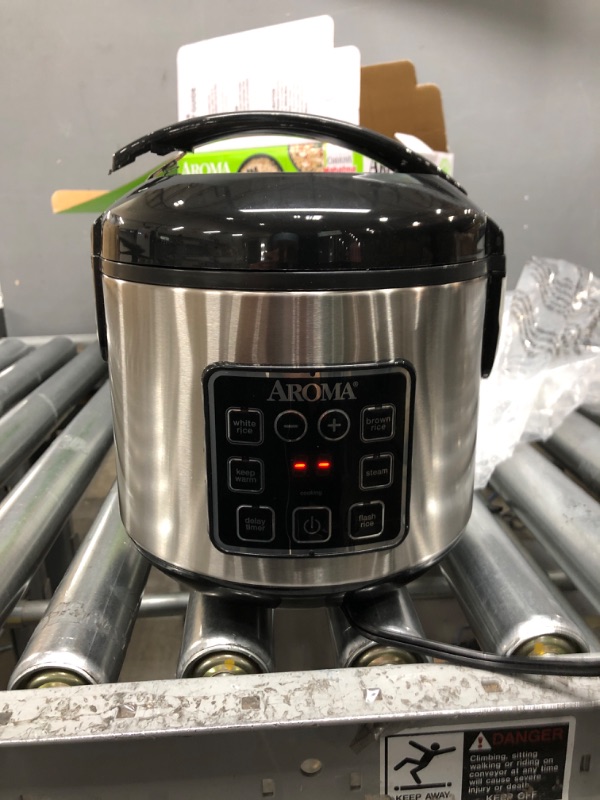 Photo 1 of Aroma Housewares ARC-914SBD Digital Cool-Touch Rice Grain Cooker and Food Steamer, Stainless, Silver, 4-Cup (Uncooked) / 8-Cup (Cooked) Basic
