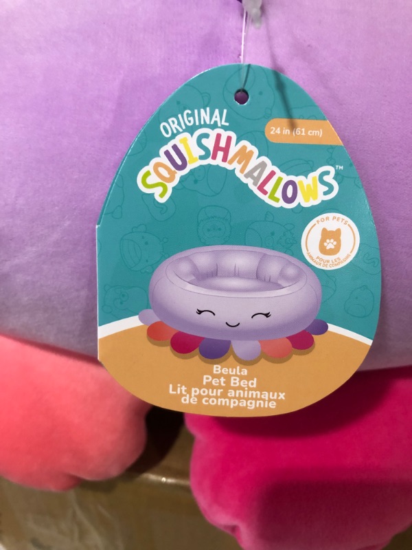 Photo 4 of **USED/SEE NOTES** Squishmallows 24-Inch Beula Octopus Pet Bed - Medium Ultrasoft Official Squishmallows Plush Pet Bed