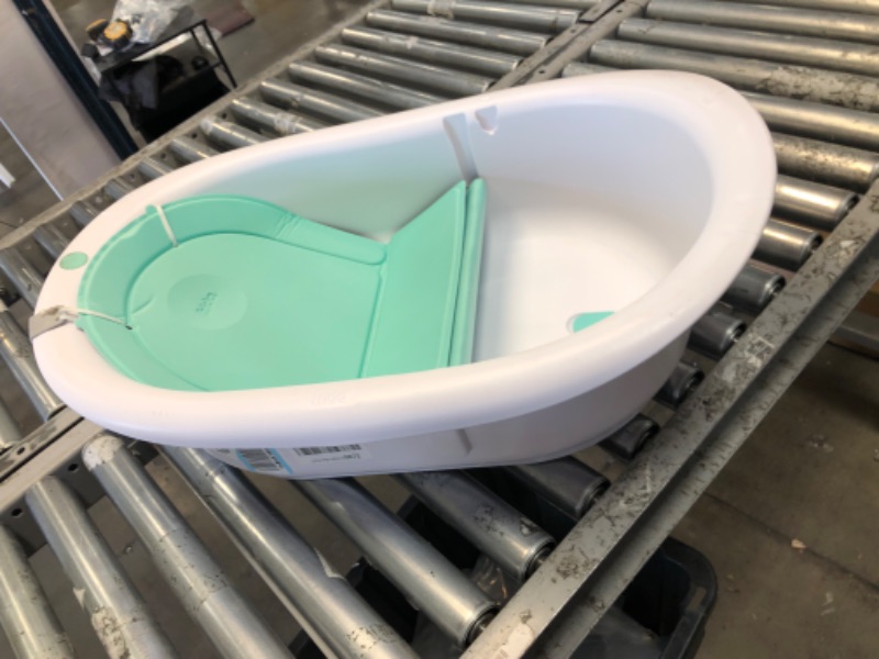 Photo 2 of 4-in-1 Grow-with-Me Bath Tub by Frida Baby Transforms Infant Bathtub to Toddler Bath Seat with Backrest for Assisted Sitting in Tub