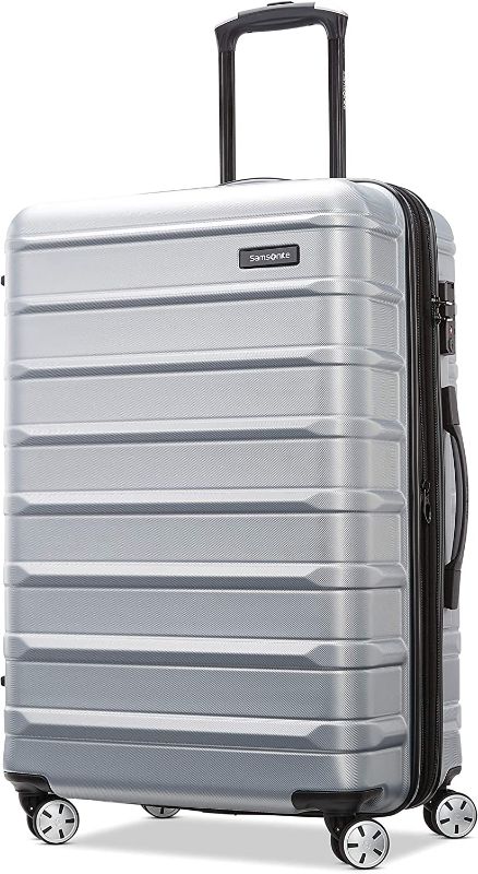 Photo 1 of 
Samsonite Omni 2 Hardside Expandable Luggage with Spinner Wheels, Checked-Medium 24-Inch, Artic Silver