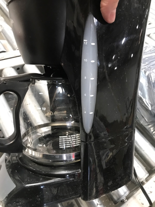 Photo 3 of **USED**  Mr. Coffee Coffee Maker with Auto Pause and Glass Carafe, 12 Cups, Black & 2129512, 5-Cup Mini Brew Switch Coffee Maker, Black Black Coffee Maker + Coffee Maker, Black