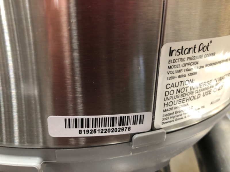 Photo 1 of Instant Pot Duo Plus, 8-Quart Whisper Quiet 9-in-1 Electric Pressure Cooker, Slow Cooker, Rice Cooker, Steamer, Sauté, Yogurt Maker, Warmer & Sterilizer, App With Over 800 Recipes, Stainless Steel 8QT Duo Plus