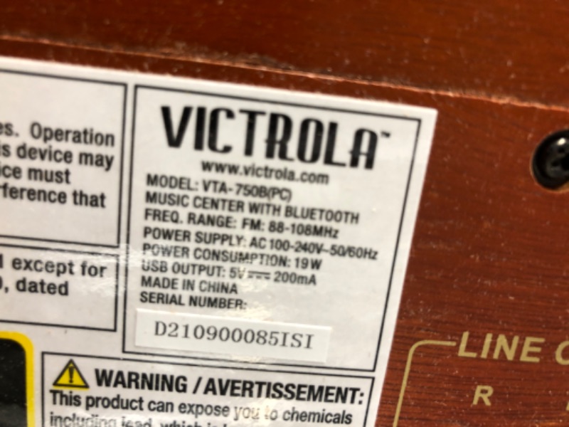 Photo 1 of Victrola Aviator 8-in-1 Bluetooth Record Player & Multimedia Center with Built-in Stereo Speakers - 3-Speed Turntable, Vinyl to MP3 Recording, Wireless Music Streaming, Mahogany Espresso
