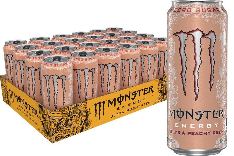 Photo 1 of **BBD: Feb 09 2024**
Monster Energy Ultra Peachy Keen, Sugar Free Energy Drink, 16 oz (Pack of 24)