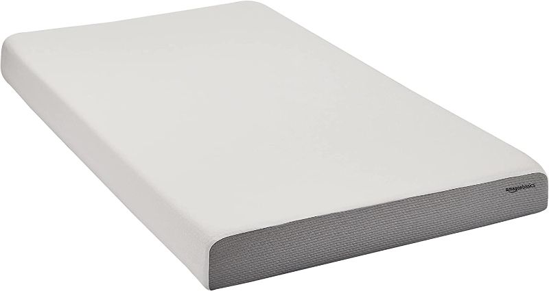 Photo 1 of **MINOR STAIN**Amazon Basics Memory Foam Mattress, Soft Plush Feel, 8 Inch, Twin
