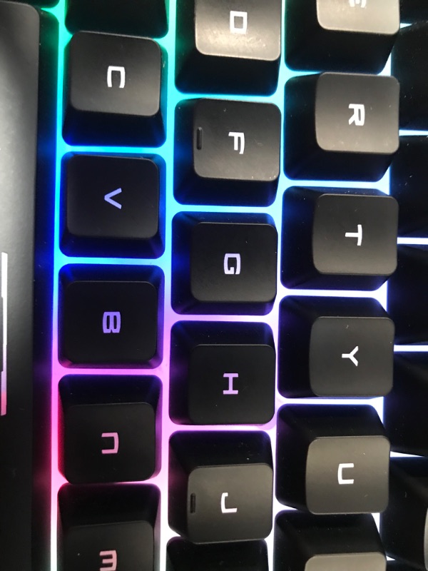 Photo 3 of MSI Gaming Backlit RGB Dedicated Hotkeys Anti-Ghosting Water Resistant Gaming Keyboard (Vigor GK20 US)