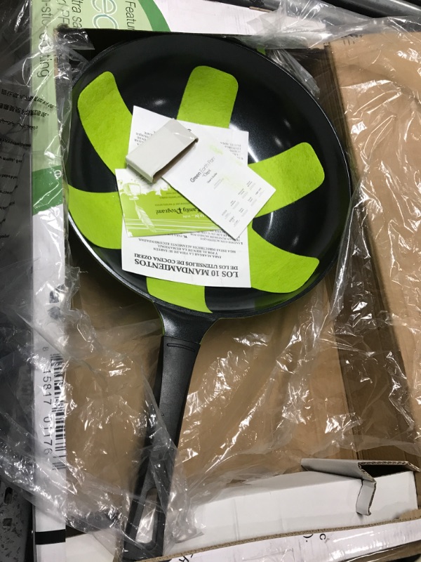 Photo 2 of 14" Green Earth Wok by Ozeri, with Smooth Ceramic Non-Stick Coating (100% PTFE and PFOA Free) Green 14"