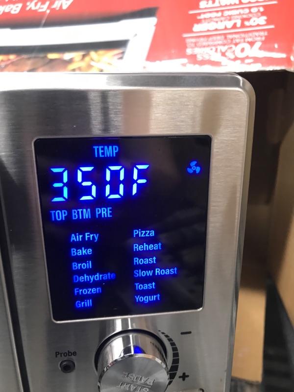 Photo 2 of ***TESTED/ TURNS ON*** NUWAVE BRAVO XL 30-Quart Convection Oven with Flavor Infusion Technology with Integrated Digital Temperature Probe; 12 Presets; 3 Fan Speeds; 5-Quartz Heating Elements
