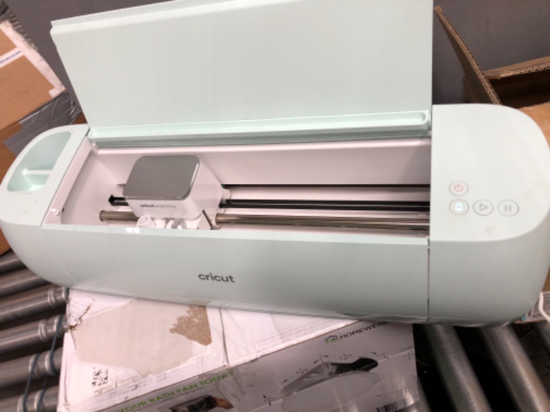 Photo 3 of Cricut Explore 3 - 2X Faster DIY Cutting Machine for all Crafts, Matless Cutting with Smart Materials, Cuts 100+ Materials, Bluetooth Connectivity, Compatible with iOS, Android, Windows & Mac Cricut Explore Air 3