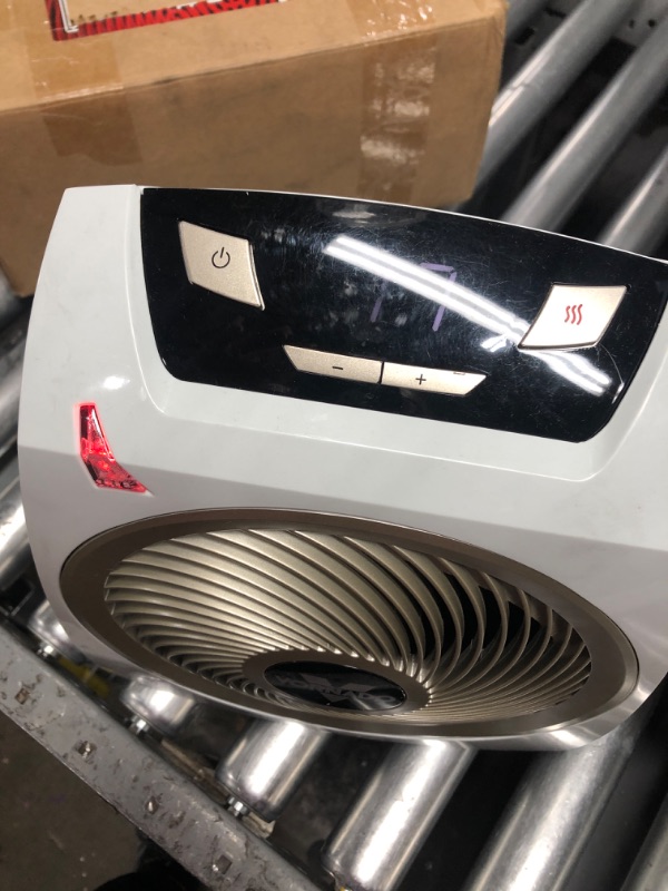 Photo 4 of ** TESTED - POWERS ON *** Vornado AVH10 Vortex Heater with Auto Climate Control, 2 Heat Settings, Fan Only Option, Digital Display, Advanced Safety Features, Whole Room, White AVH10 — Auto Climate Heater