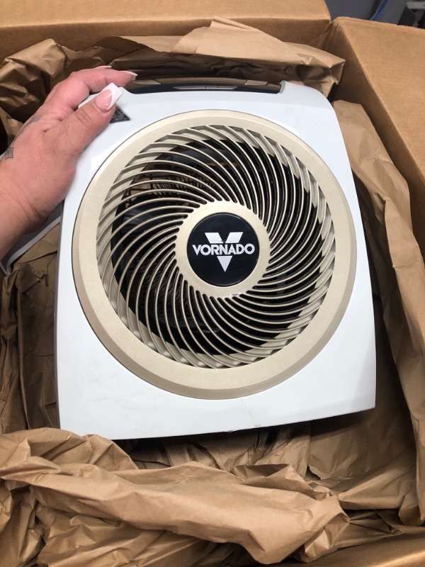 Photo 2 of ** TESTED - POWERS ON *** Vornado AVH10 Vortex Heater with Auto Climate Control, 2 Heat Settings, Fan Only Option, Digital Display, Advanced Safety Features, Whole Room, White AVH10 — Auto Climate Heater