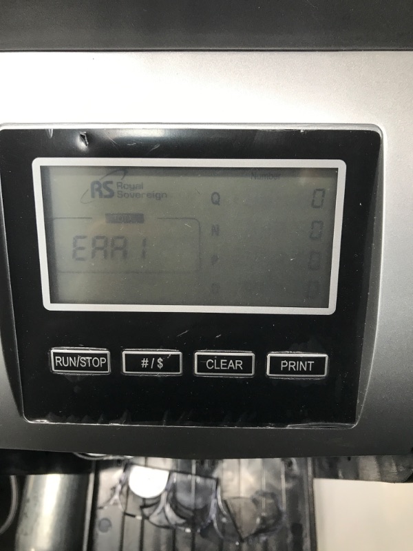 Photo 3 of Royal Sovereign 4 Row Electric Coin Counter with Patented Anti-Jam Technology & Digital Counting Display (FS-44N), Black FS-44N FS-44N