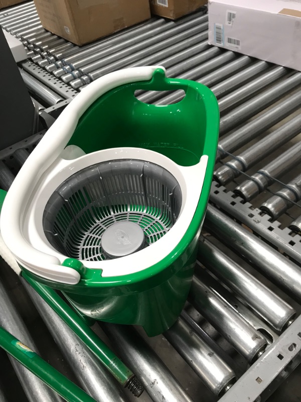 Photo 2 of Libman Tornado Spin Mop System Plus 1 Refill Head – Total Mopping System Includes Heavy Duty Microfiber Head, Sturdy Handle, and 1 Extra Replacement Mophead. Safe on All Hard Surfaces