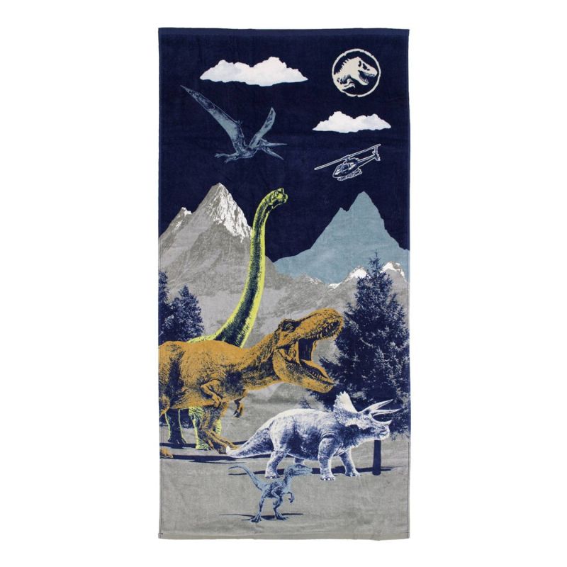 Photo 1 of Beach Towel Blue - Jurassic World & 1 Pair Women's Sandles Size 9

