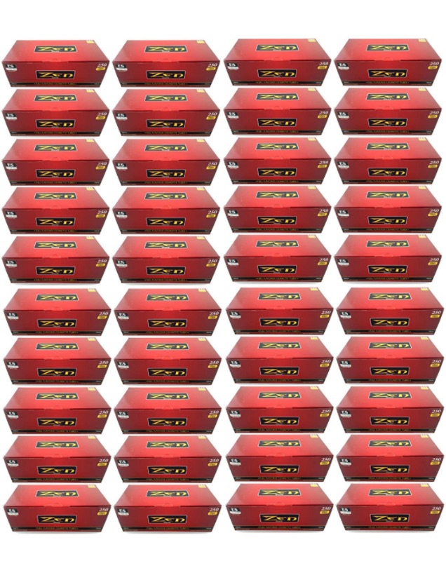 Photo 1 of (40) Forty Cartons of Zen Red/Full Flavor 100mm Tubes (250ct box) Full Case!