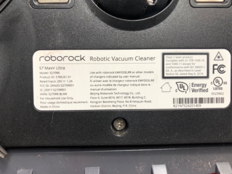 Photo 3 of **USED** roborock S7 MaxV Robot Vacuum and Sonic Mop, 5100Pa Suction, 