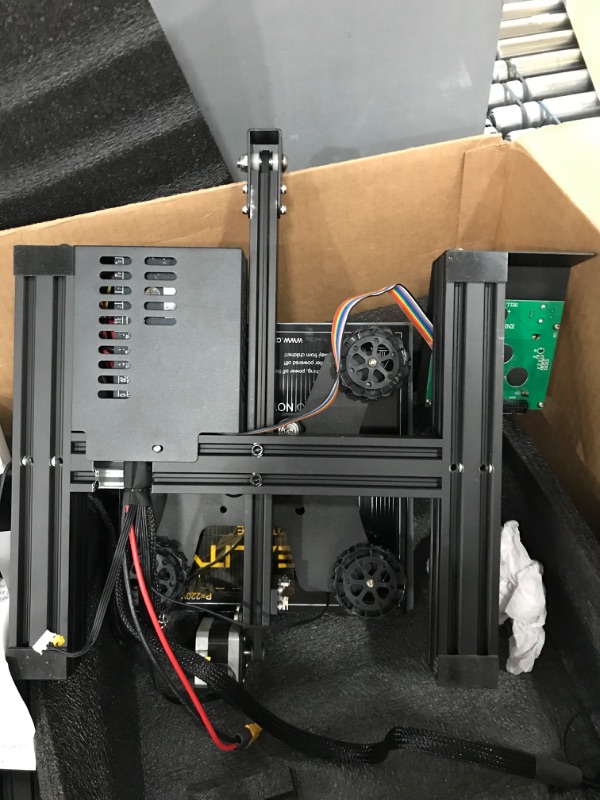 Photo 4 of FOR PARTS ONLY. USED. 3D Printer Filament Dryer Box, Comgrow 3D Filament Storages, Keeping Filaments Dry During 3D Printing, Compatible with 1.75mm/2.85mm PLA PETG ABS Material, Filament Dehydrator, Spool Holder Black and Blue