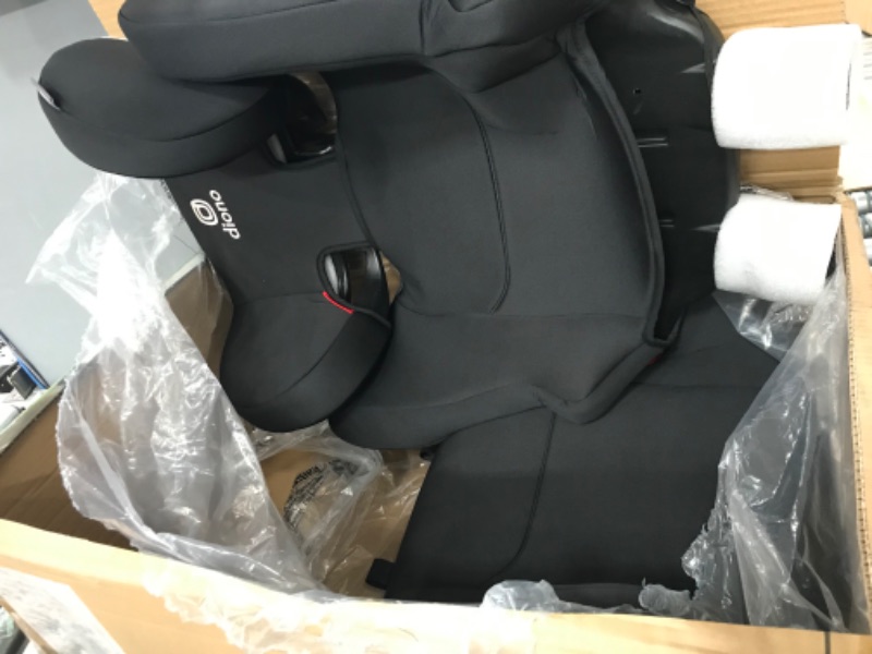 Photo 5 of Diono Cambria 2 XL, Dual Latch Connectors, 2-in-1 Belt Positioning Booster Seat, High-Back to Backless Booster with Space and Room to Grow, 8 Years 1 Booster Seat, Black 2020 Black