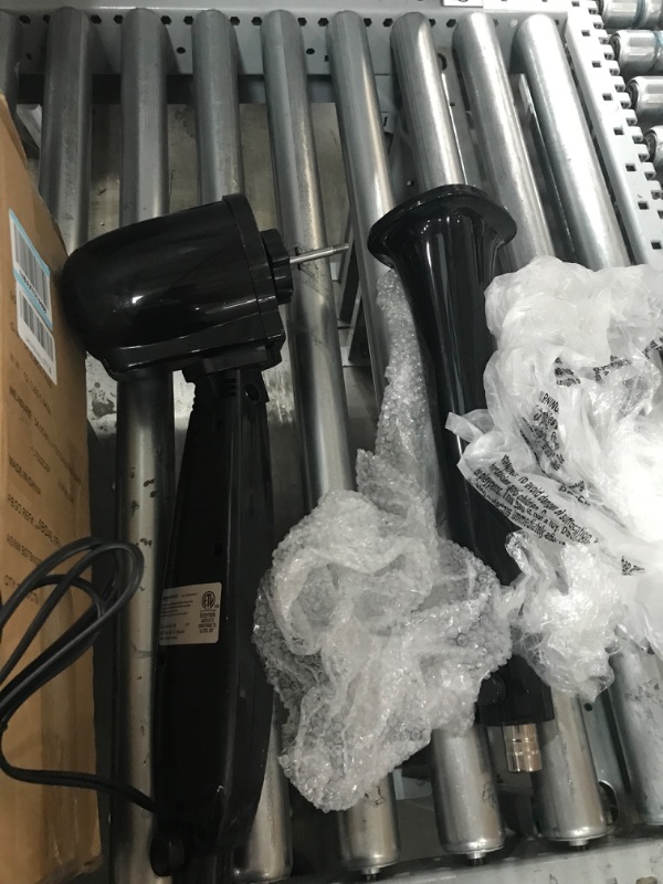Photo 1 of USED. PARTS ONLY. Amazon Basics Oscillating Dual Blade Standing Pedestal Fan with Remote - 16-Inch