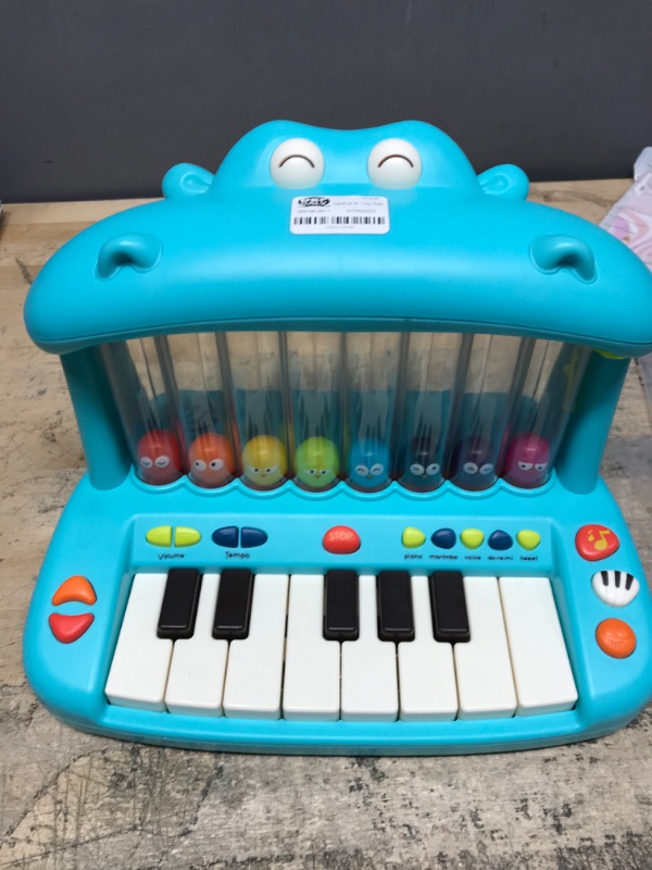 Photo 2 of B. toys Toy Piano for Kids Hippo Pop

