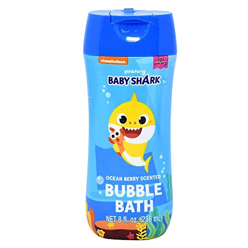 Photo 1 of 8oz Bottle Baby Shark Ocean Berry Scented Bubble Bath Pinkfong 3pack
