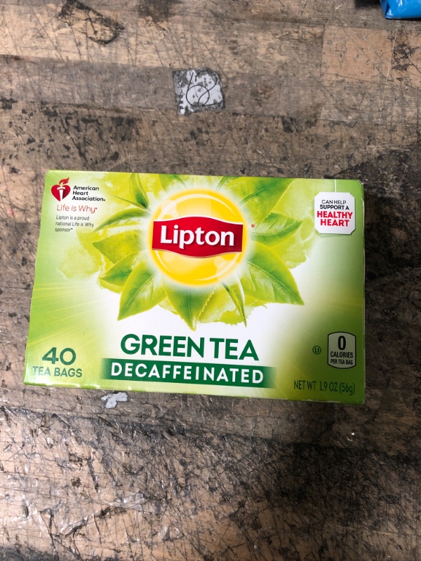 Photo 2 of Lipton Green Tea Bags, Decaffeinated, 40 ct BEST BY APRIL 12 2023