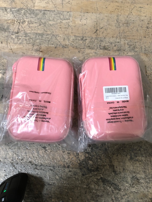 Photo 2 of 2 PACK Leayjeen Portable Travel Case - Hard Shell Asthma Protective Case, Inhaler,Masks and Accessories Carrying Case (CASE ONLY) pink