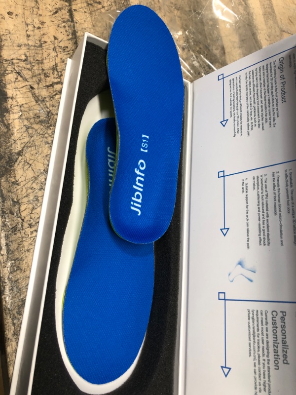 Photo 2 of 3D Printed Arch Support Insoles 3D Printed Insoles Support Pain Relief Orthotics, Designed for Men and Women with Technology to Distribute Weight and Absorb Shock with Every Step 9.06in S1(9.06in):Men 5/Women 6.5