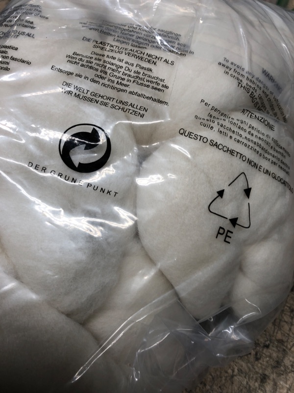 Photo 1 of Revolution Fibers Merino Wool Roving 1 lb (16 Ounces) for Spinning | Soft Chunky Jumbo Yarn for Arm Knitting Blanket |100% Natural Undyed (Off-White) Wool Yarn, Felting Core, Carded Stuffing