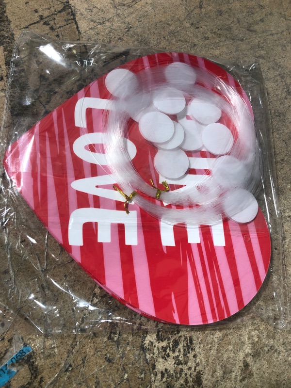 Photo 2 of (12 Pcs) Hanging Hearts Valentines Decorations Outside, Weatherproof Durable Plastic Heart Decor for Valentines Day, Cute Red Hearts Decoration for Hanging in The Tree, Porch, Yard, Indoor, Outdoor