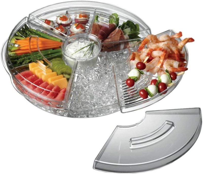 Photo 1 of 
Prodyne Appetizers On Ice with Lids, 16", Clear