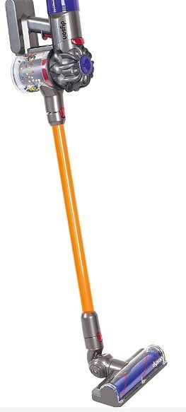 Photo 1 of Casdon Little Helper Dyson Cord-Free Vacuum Cleaner Toy, Grey, Orange and Purple (68702) Dyson Ball Vacuum Toy Vacuum with Working Suction and Sounds, 2 lbs, Grey/Yellow/Multicolor Toy + Dyson Ball Vacuum