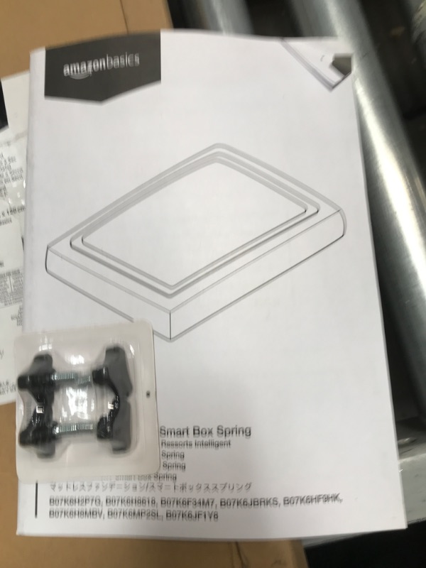 Photo 1 of **NEW**  Amazon Basics Smart Box Spring Bed Base, 5-Inch Mattress Foundation - Queen Size, Tool-Free Easy Assembly Queen 5-Inch Smart Box Spring