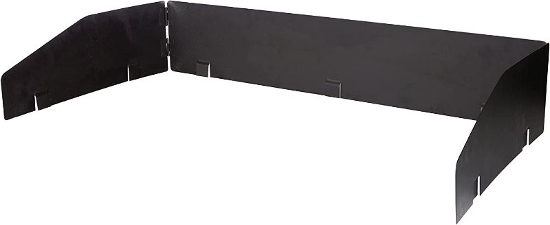 Photo 1 of 2-Burner Cast Iron Windscreen, Black