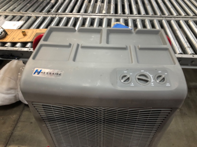 Photo 5 of **missing set of wheels**
Hessaire 2,200 CFM 2-Speed Portable Evaporative Cooler, Gray