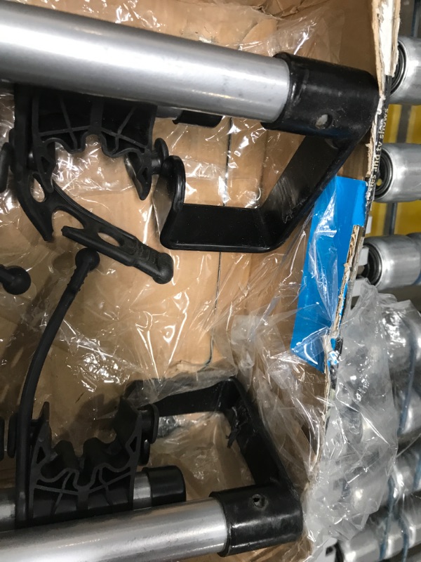 Photo 1 of (( rods have minor damage )) MISSING PIECES** Camco RV Ladder Mount Bike Rack - Black
