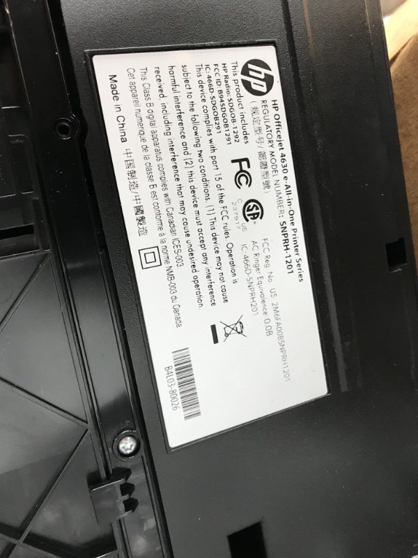 Photo 4 of **PARTS ONLY**
HP OfficeJet Pro 8210 USB, Wireless Inkjet Printer, Includes 2 Months of Instant Ink (D9L64A)
