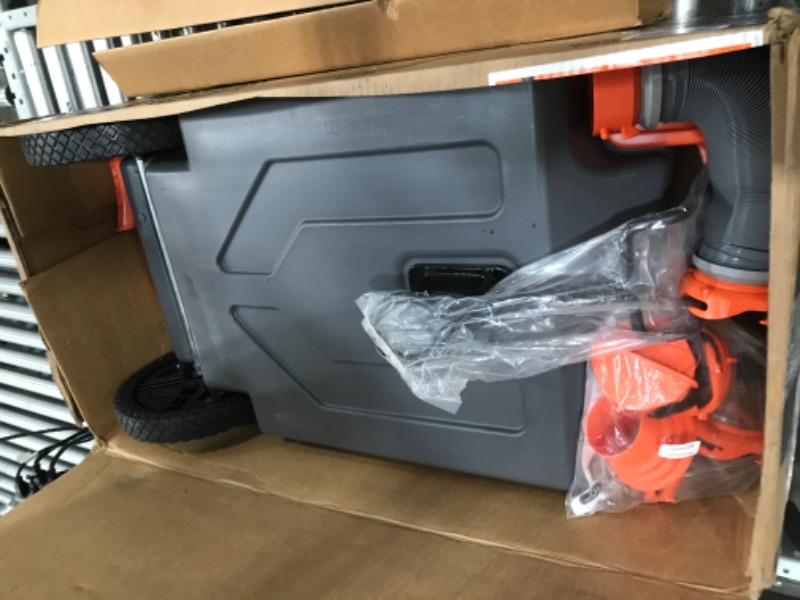 Photo 1 of Camco Rhino Portable RV Tote Tank | Transport Waste from Camper or Trailer | Features Large, Heavy-Duty, No Flat Wheels and a Low Drain Hole | 21 Gallon & RhinoFLEX RV Sewer Hose Kit, Brown, 15 Feet 21 Gallon Tank + Sewer Hose Kit, 15 Feet