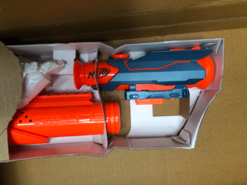 Photo 4 of NERF Elite 2.0 Eaglepoint RD-8 Blaster -- 8-Dart Drum, Detachable Scope and Barrel, 8 Official Elite Darts, Bolt Action Frustration-Free Packaging