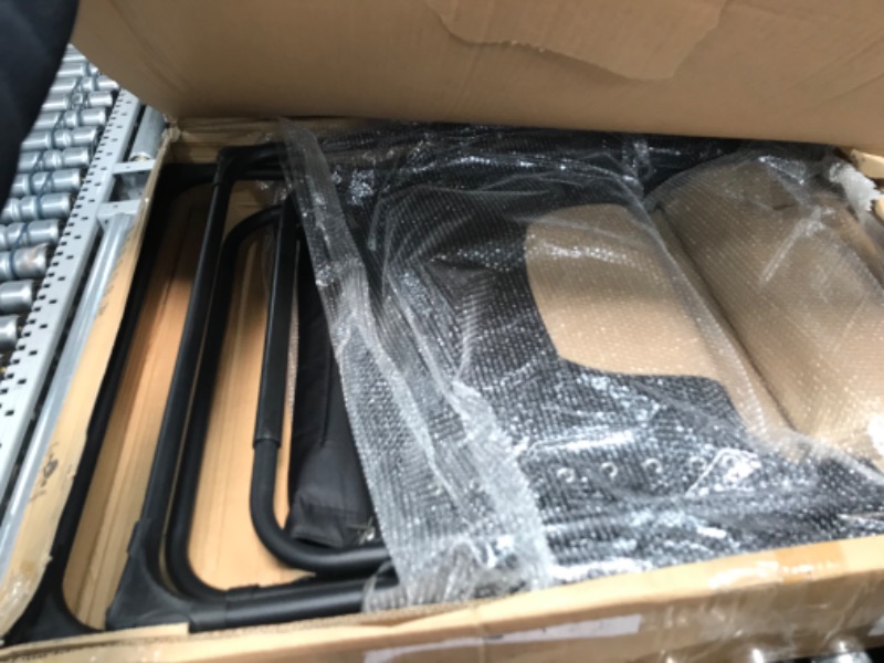 Photo 1 of **MISSING A CHAIR** BTEXPERT Oversized Padded Zero Gravity Chair Folding Recliner Chaise Lounge Outdoor Garden Utility XL Anti-Gravity Lounger, Side Tray Cup Holder, Headrest Pillow (Set of 2 Tan Black) (5196-2)