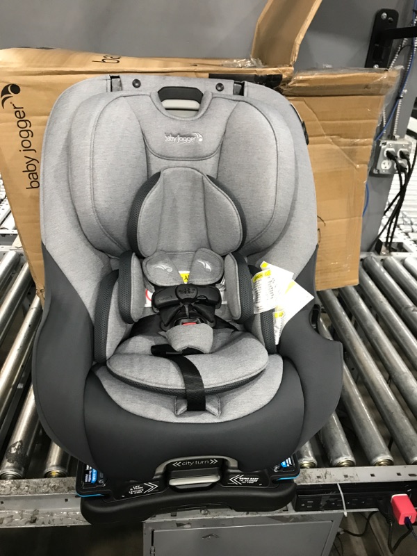 Photo 1 of Baby Jogger City Turn Rotating Convertible Car Seat | Unique Turning Car Seat Rotates for Easy in and Out, Phantom Grey