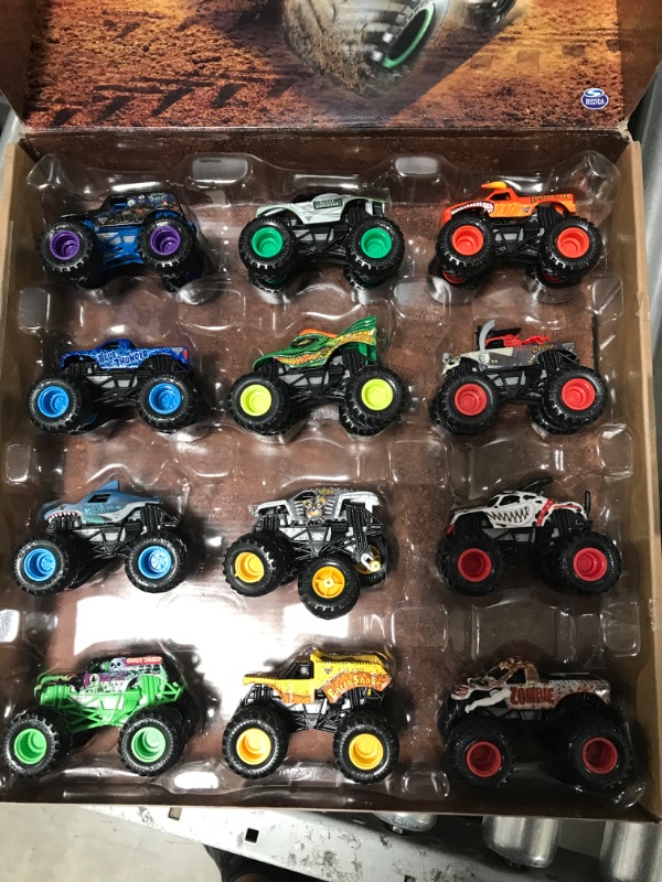 Photo 2 of Monster Jam, Official 12-Pack of 1:64 Scale Die-Cast Monster Trucks, Amazon Exclusive Collection 12pk