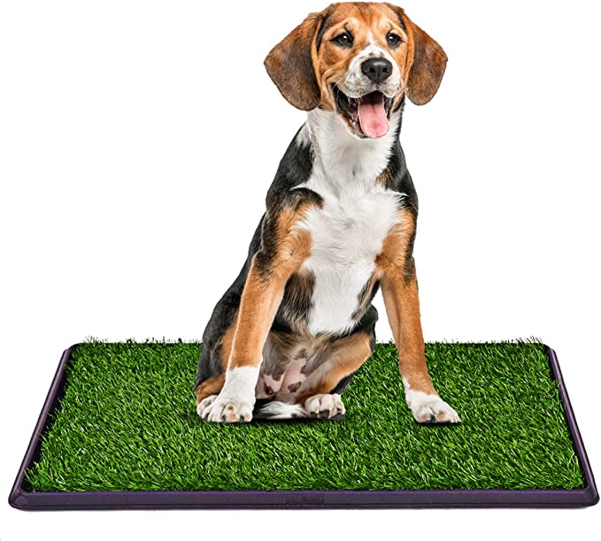 Photo 1 of 30"x20" Puppy Pet Potty Grass Pee Pad Home Training Toilet Pad Grass Surface Dog Mat Turf Patch Indoor Outdoor