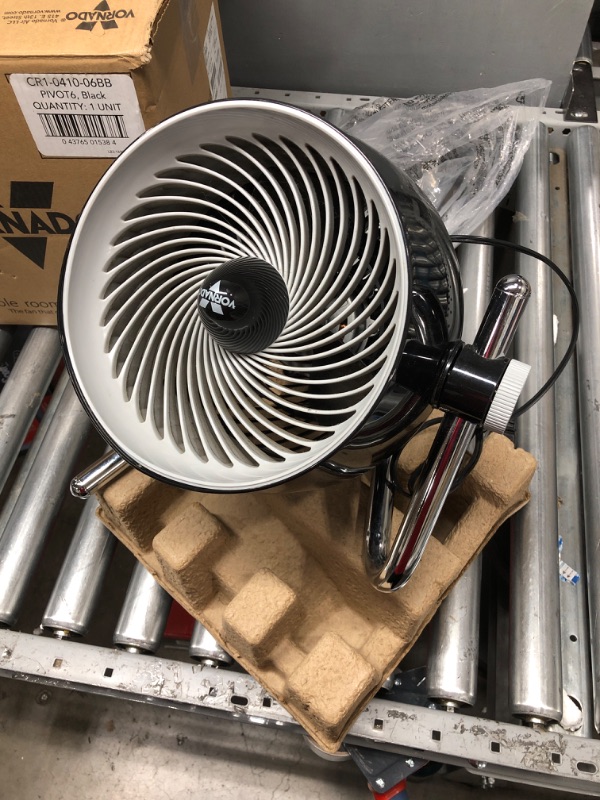 Photo 3 of *SEE NOTES FOR MORE DETAILS* Vornado Pivot6 Whole Room Air Circulator Fan with 4 Speeds, Remote Control, Rotating Axis & 660 Large Whole Room Air Circulator Fan with 4 Speeds and 90-Degree Tilt, 660-Large, Black Pivot6 Air Circulator Fan + Fan 660-Large, 