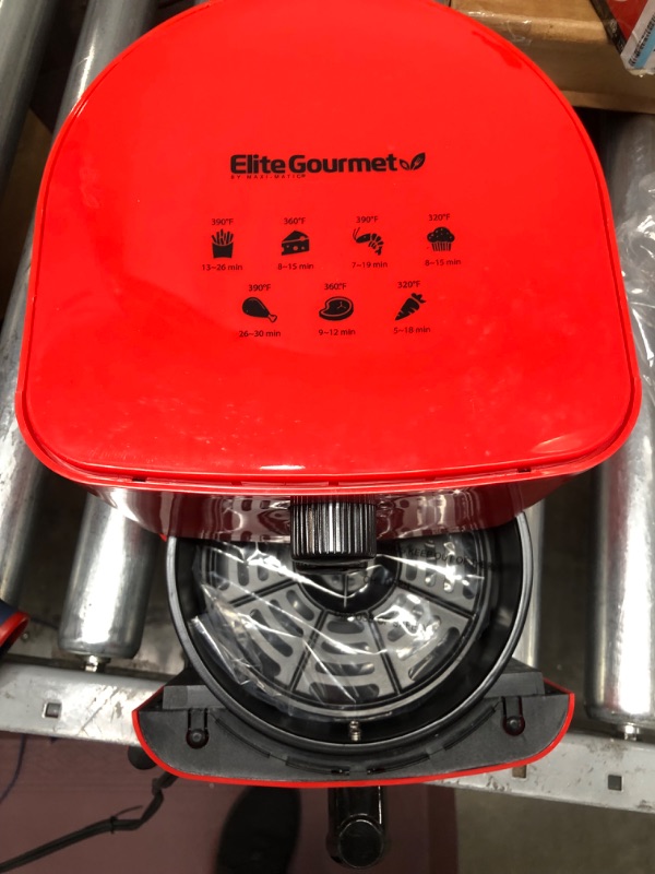 Photo 2 of 
Elite Gourmet EAF-3218R Personal 1.1 Quart Compact Space Saving Electric Hot Air Fryer Oil-Less 