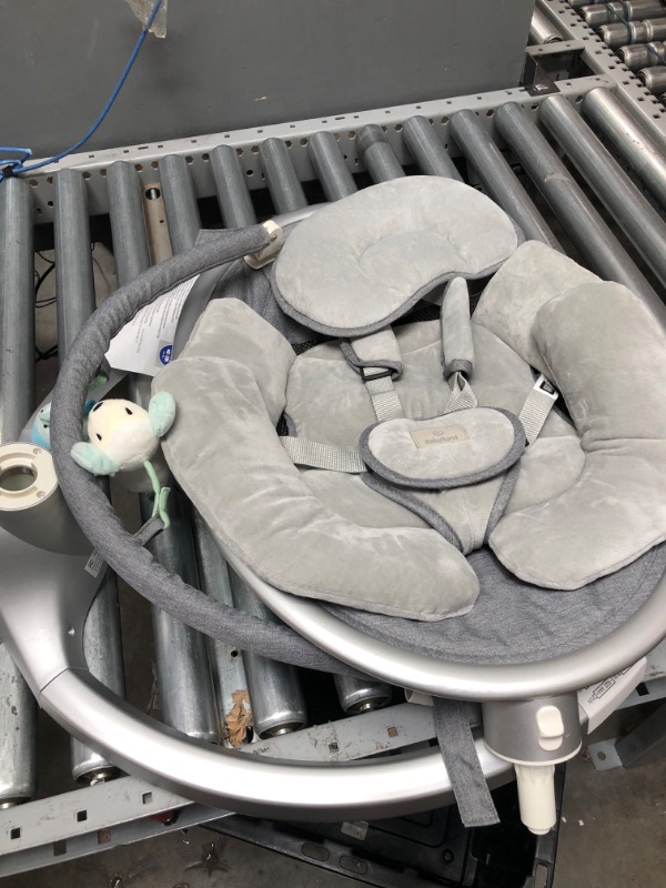 Photo 3 of BabyBond Baby Swings for Infants, Bluetooth Infant Swing with Preset Lullabies, 5 Point Harness Belt, 5 Speeds 