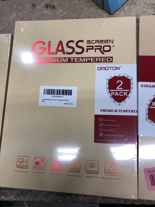 Photo 2 of [2 Pack] OMOTON Screen Protector Compatible with iPad 10th Generation 10.9 Inch, iPad 10 (2022 Released) Tempered Glass/Apple Pencil Compatible